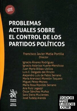 Problemas Actuales Sobre el Control de los Partidos Políticos