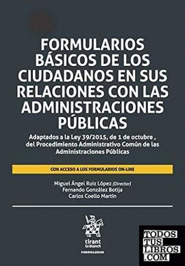 Formularios Básicos de los Ciudadanos en sus Relaciones con las Administraciones Públicas