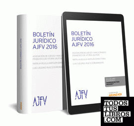 Boletín jurídico AJFV 2016 (Papel + e-book)