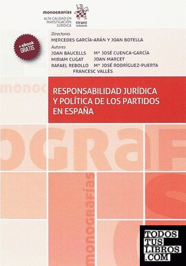 Responsablidad jurídica y política de los partidos en España