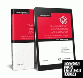 Transparencia y procedimiento administrativo (Papel + e-book)