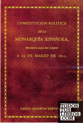 Constitución política de la monarquía española