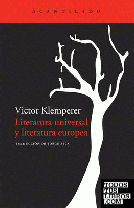 Literatura universal y literatura europea