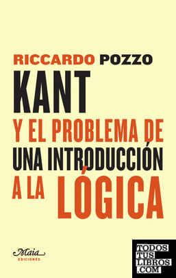Kant y el problema de una introducción a la Lógica