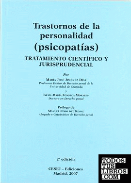 Trastornos de la personalidad, (psicopatías)
