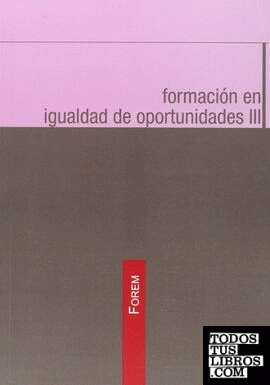 FORMACIÓN EN IGUALDAD DE OPORTUNIDADES III