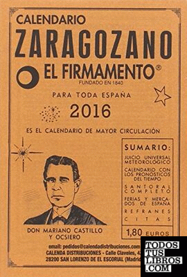 Calendario Zaragozano 2016