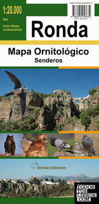 Mapa ornitológico y de senderos de Ronda