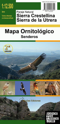 Mapa ornitológico del Paraje Natural Sierra Crestellina y Sierra de la Utrera