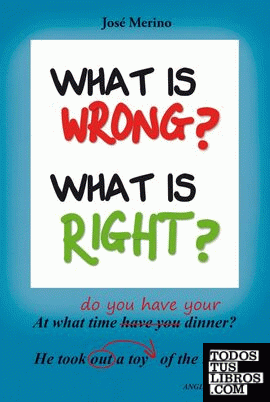 What is wrong? What is right?