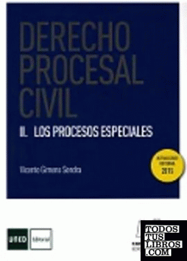 Derecho Procesal Civil II. Los Procesos Especiales