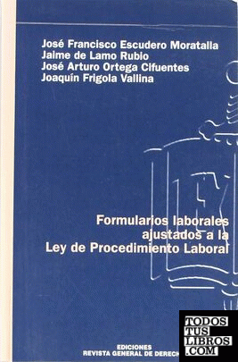 Formularios laborales ajustados a la Ley de procedimiento laboral