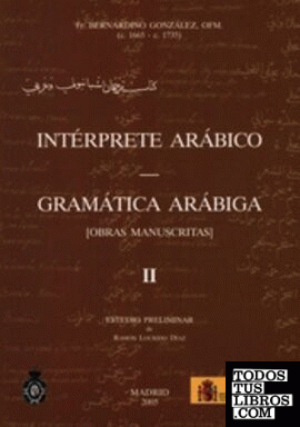 Intérprete Arábico - Gramática Arábiga. Vol. 2.
