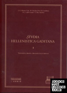 Stvdia hellenistica gaditana I: Teócrito, Arato, argonáuticas órficas