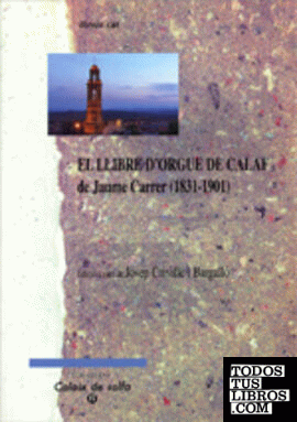 Llibre d'orgue de Calaf de Jaume Carrer (1831-1901)/El
