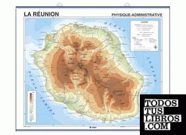 La Réunion physique - administrative / L'Océan Indien  physique - administrative