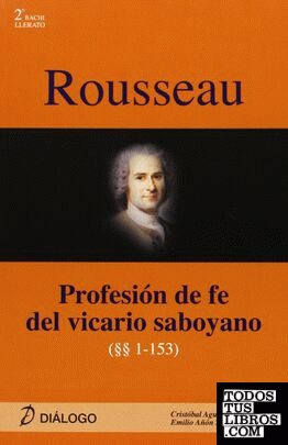 Rousseau. Profesión de fe del vicario saboyano
