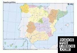 España, político. Mapa mudo de ejercicios