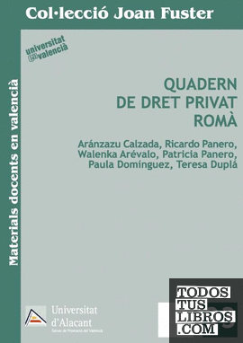 Quadern de dret privat romà