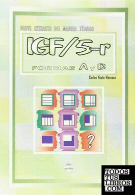 IGF/r (hojas de respuestas IGF3, IGF4, IGF5 y IGF6)