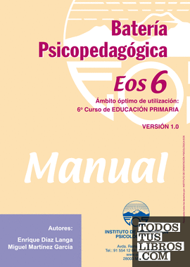 Batería Psicopedagógica EOS-6 (Manual)