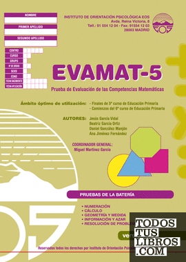 EVAMAT-5 Batería para la Evaluación de la Competencia Matemática