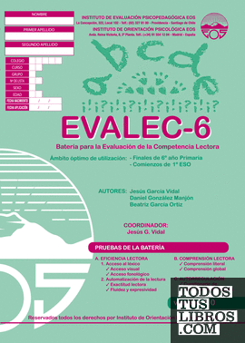EVALEC 6 Batería para la Evaluación de la Competencia Lectora