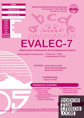 EVALEC 7 Batería para la Evaluación de la Competencia Lectora