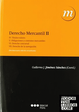 Derecho mercantil. Tomo II