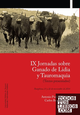 IX Jornadas sobre Ganado de Lidia y Tauromaquia, Pamplona, 21 y 22 de noviembre de 2014