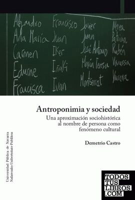 Antroponimia y sociedad Antroponimia y sociedad