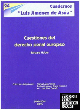 Cuestiones de derecho penal europeo