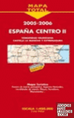 Mapa de carreteras a escala 1:400.000 España Centro II, 2005-2006