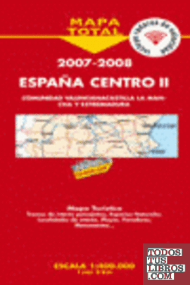 Mapa de carreteras a escala 1:400.000, España Centro II, 2007-2008