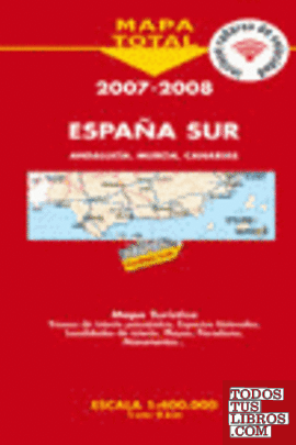 Mapa de carreteras a escala 1:400.000, España Sur-Andalucía y Canarias I, 2007-2008