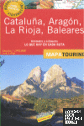 Mapa de carreteras  de Cataluña, Aragón, La Rioja y Baleares, E 1:340.000