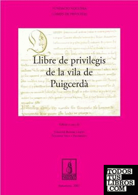 Llibre de Privilegis de la Vila de Puigcerdà