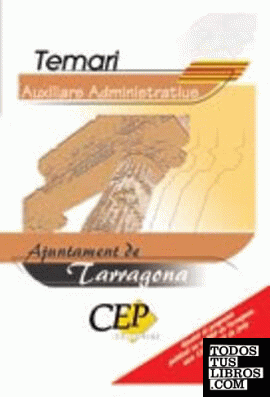 Temari Oposicions Auxiliars Administratius Ajuntament de Tarragona