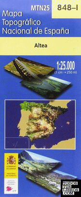 MTN 25. Hoja 848-I, Altea MTN 25. Hoja 848-I, Altea