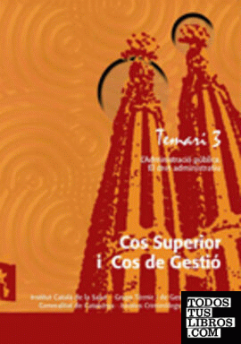 Temari 3 Cos Superior i Cos de Gestió de la Generalitat de Catalunya