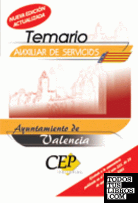 Temario Oposiciones Auxiliar de Servicios  Ayuntamiento de Valencia