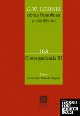 CORRESPONDENCIA  III  ( VOLUMEN 16A ).