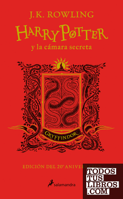 Harry Potter y la cámara secreta (edición Gryffindor del 20º aniversario) (Harry Potter 2)