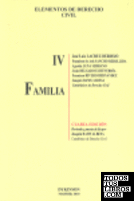 Elementos de Derecho Civil. Tomo IV. Familia