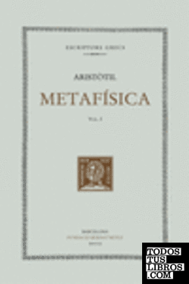 Metafisica ( vol. I) Llibres I-VII