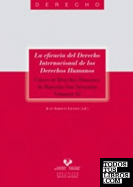 La eficacia del Derecho Internacional de los Derechos Humanos. Cursos de Derechos Humanos de Donostia-San Sebastián. Vol. XI