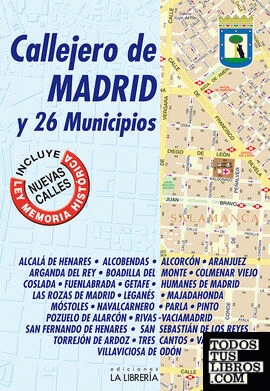 Callejero de Madrid y 26 municipios