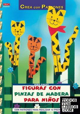Serie Pinzas nº 1. FIGURAS CON PINZAS DE MADERA PARA NIÑOS.