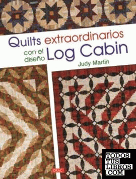 Quilts extraordinarios con el diseño Log Cabin