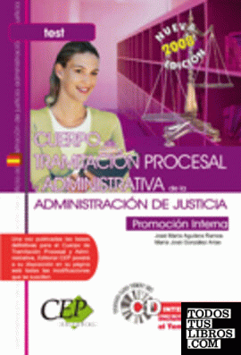 Oposiciones Cuerpo de Tramitación Procesal y Admistrativa, promoción interna, Administración de Justicia. Test
